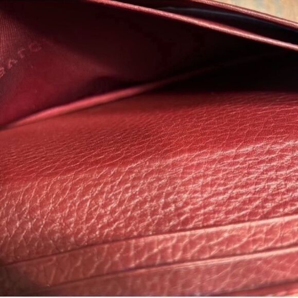 Authentic BVLGARI Canvas/Leather Beige/Plum Long bifold Wallet - Picture 10 of 10